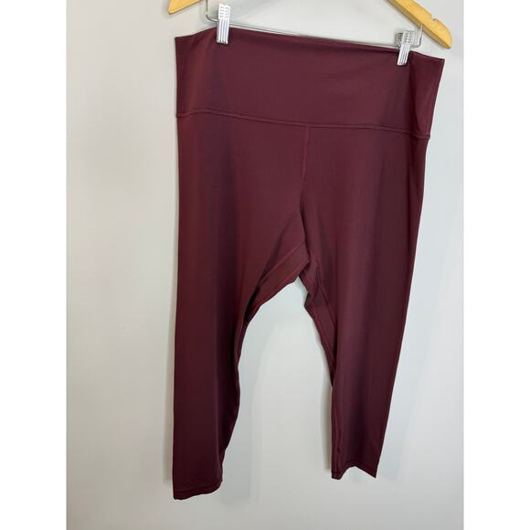 Lululemon Align Pant II 25" Leggings Cassis High Rise Stretch Sz 18 - Picture 10 of 12